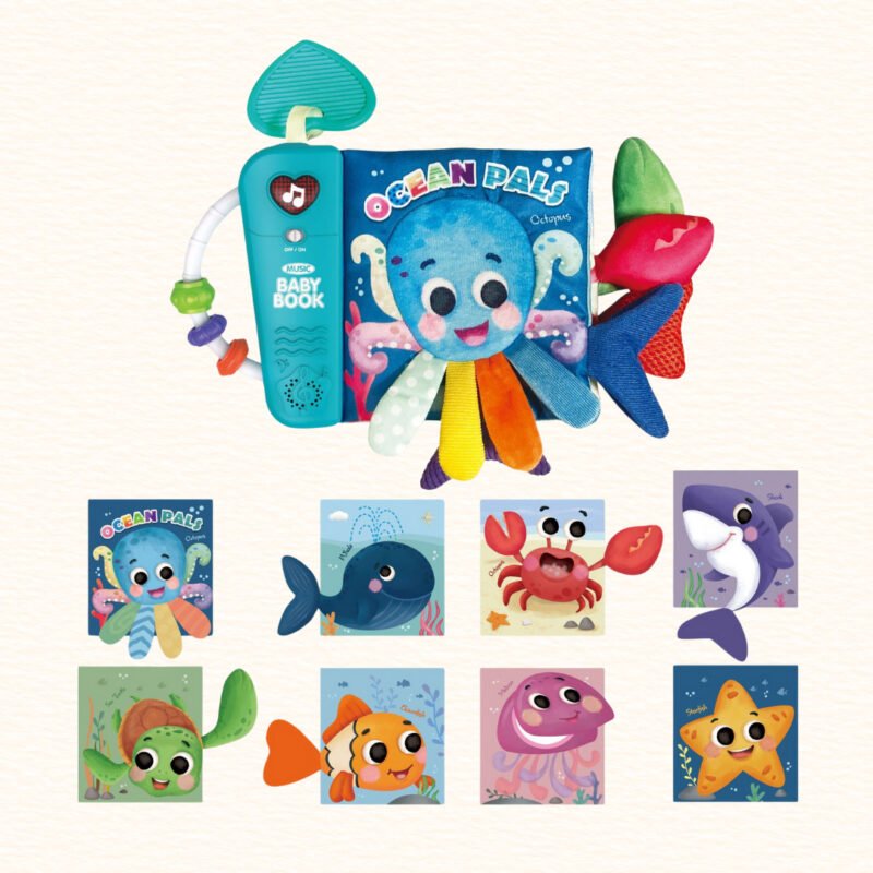 Libro con texturas musical