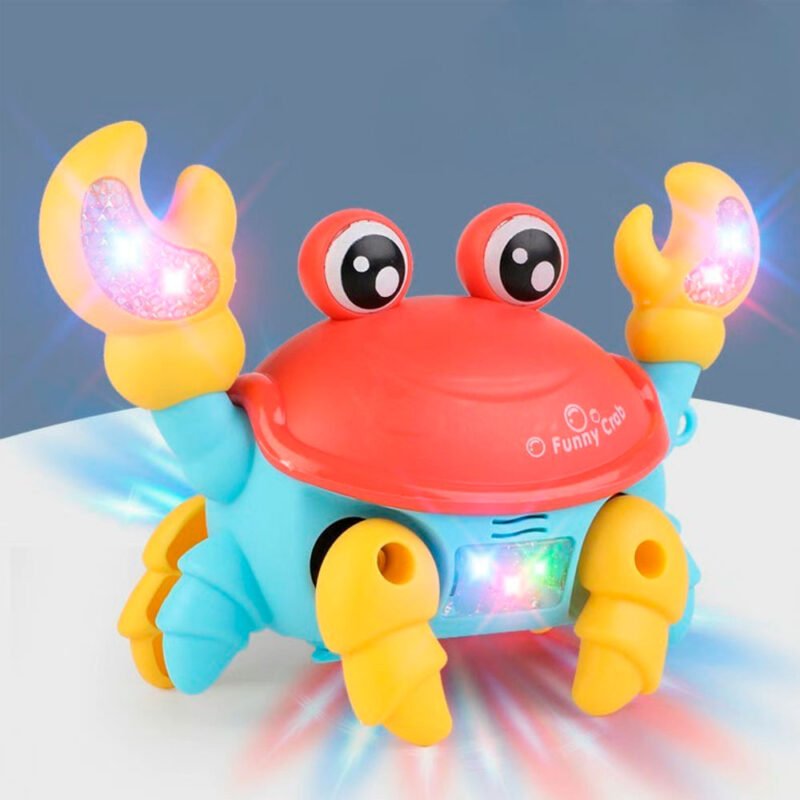 juguete electrónico interactivo para bebés y niños pequeños - cangrejo luminoso