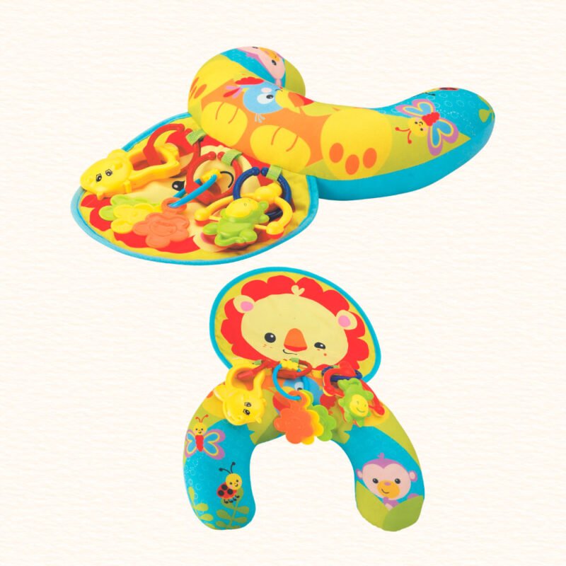 Cojín multifuncional sensorial con centro de actividades