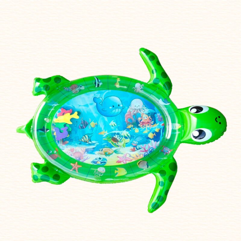 Tapete sensorial acuático tortuga